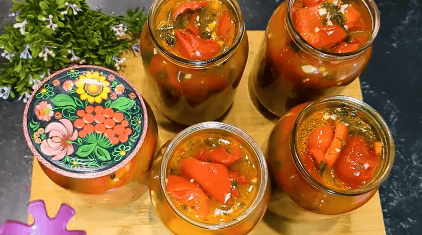 Болгарский перец на зиму в сладкой заливке: Быстрый рецепт маринования.