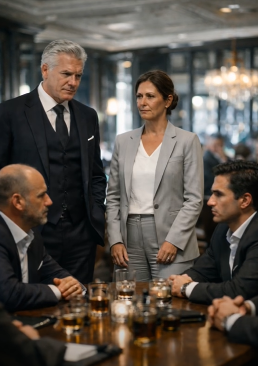 Миллионер привёл уборщицу на переговоры «для вида» и велел не произносить ни слова, взамен пообещав хорошую зарплату, но один её повергло всех в шок